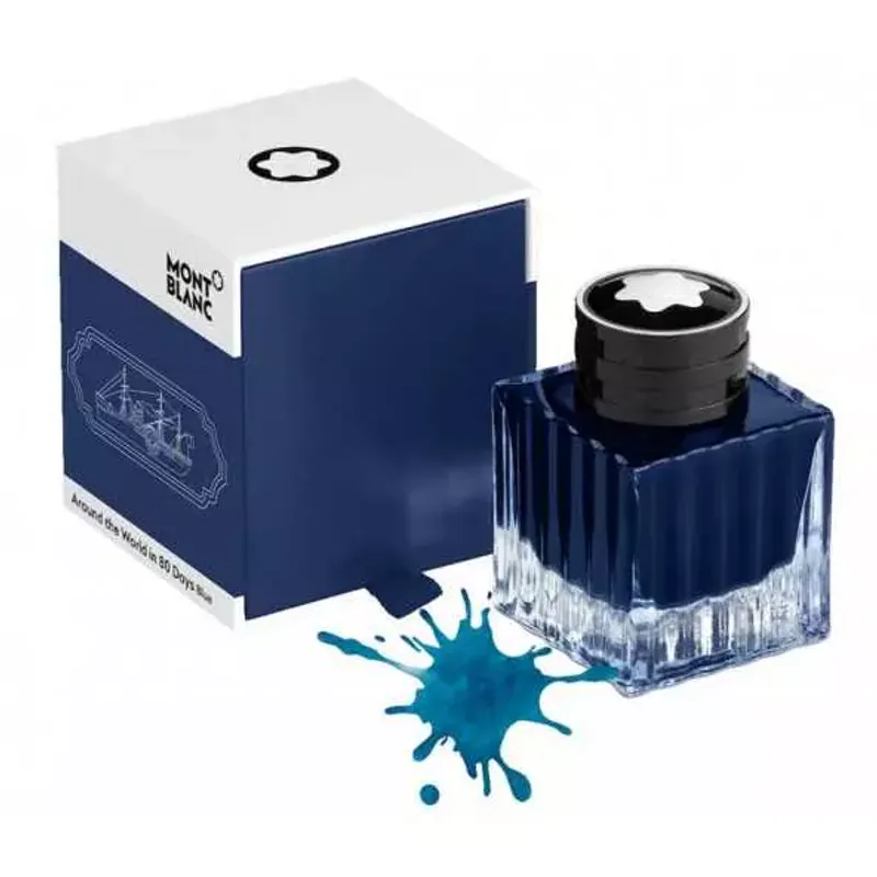 Montblanc Ink Bottle 50ml Arround the World in 80 days Blue            128075