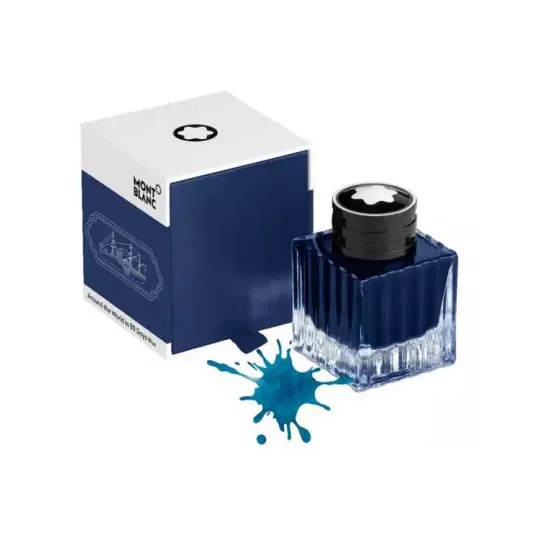Montblanc Ink Bottle 50ml Arround the World in 80 days Blue            128075