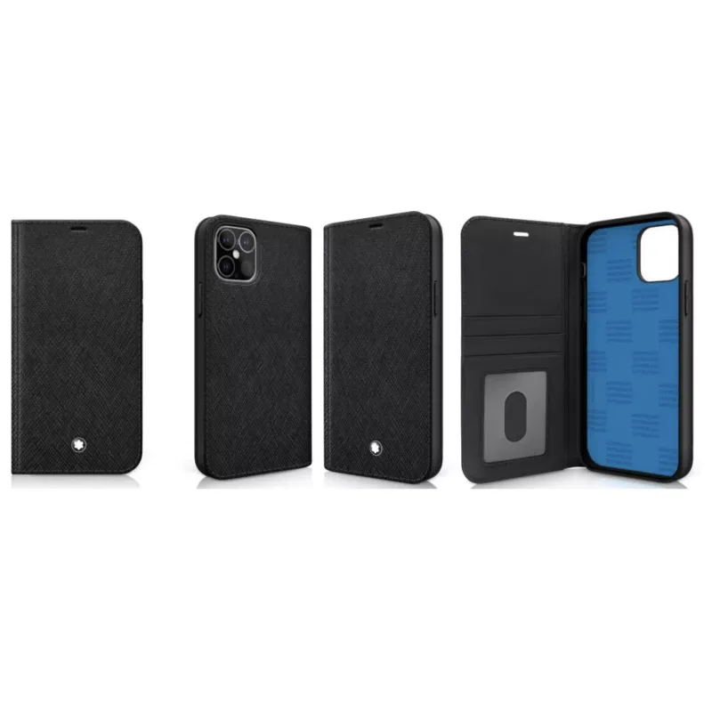 Montblanc Hard Phone Case with view for iPhone 12 Pro Max Black 128654