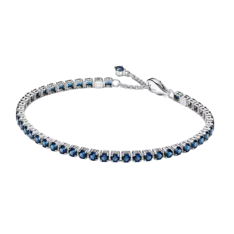 Pandora Pulseira de Ténis Azul Cintilante 591469C02-18