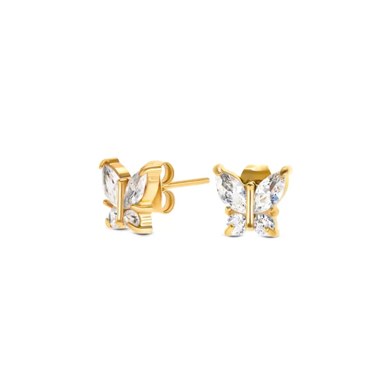 One Butterfly Crystal Earrings OJBE03G