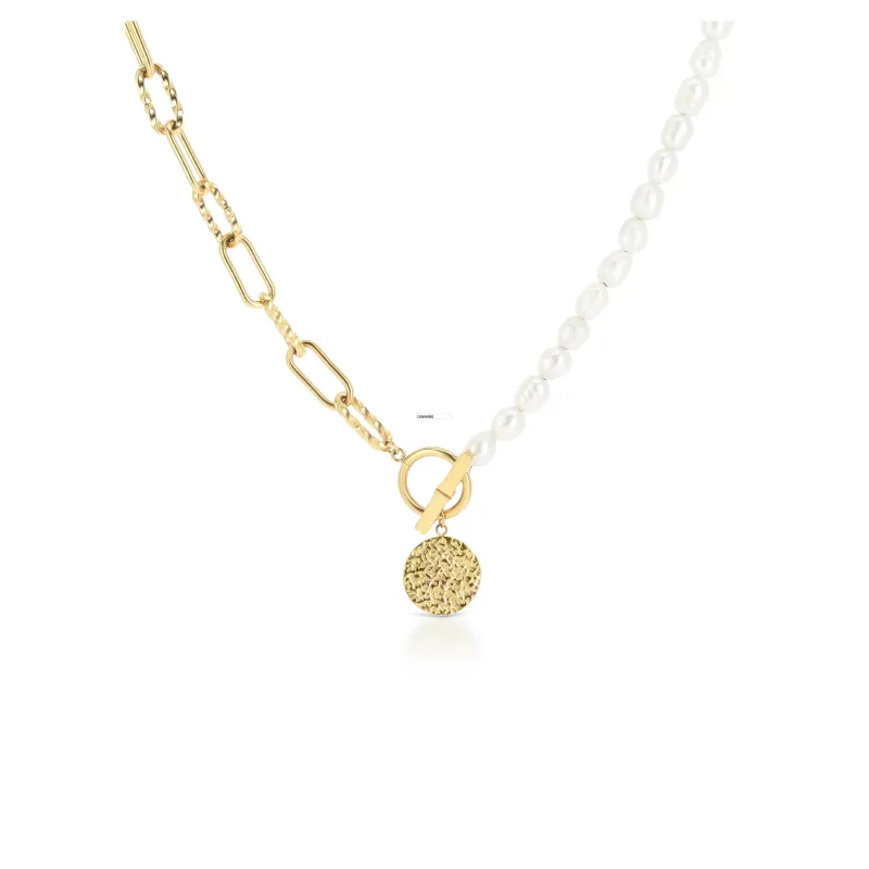 One Pearly Gold Necklace OJNN48G