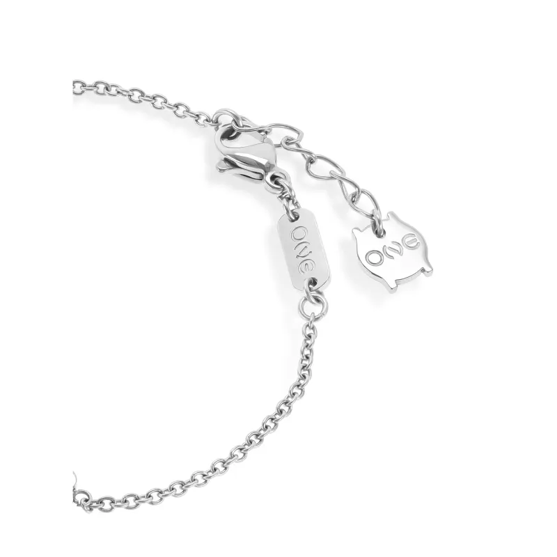One Bracelet Lucky Flower Bicolor OJLFB04SG