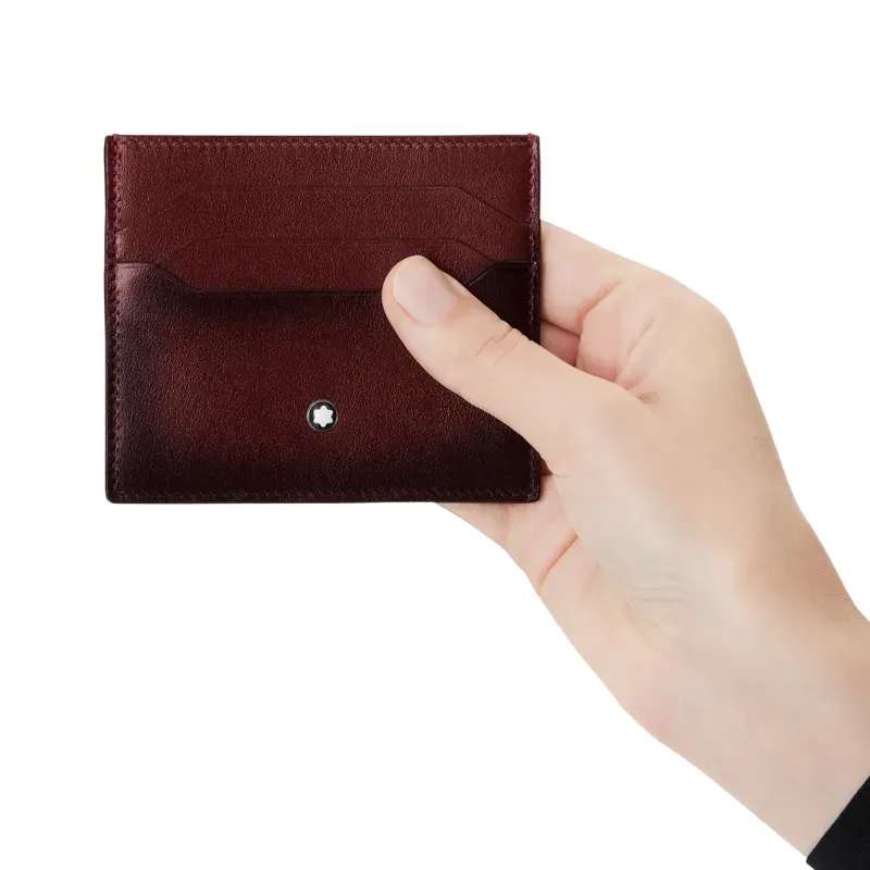 Montblanc Meisterstück Card Holder 6cc Sfumato Burgundy 131685