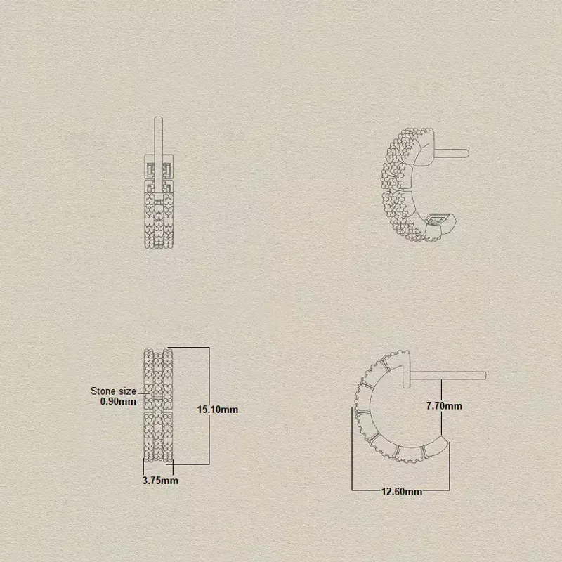 Marcolino Brincos Ouro Amarelo com Diamantes F9090