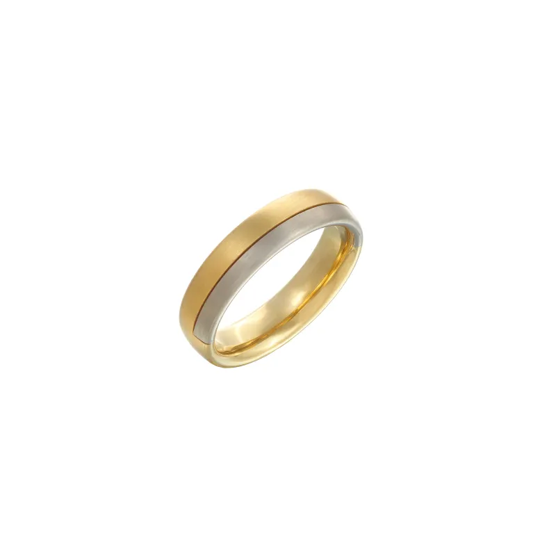 Marcolino Christian Bauer Yellow Gold and White Gold Wedding Ring 273817-031410