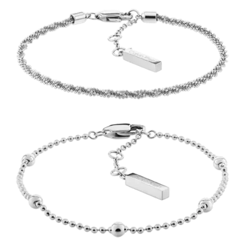 Image Pulseira Dupla Prateada