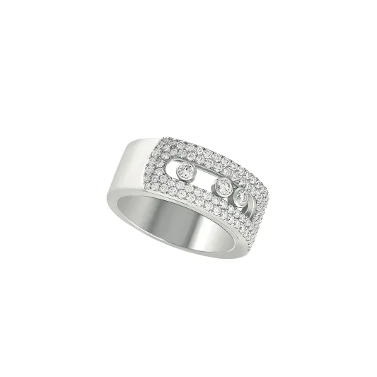 Messika White gold ring with diamonds Move Noa MEK01AN10102WG51