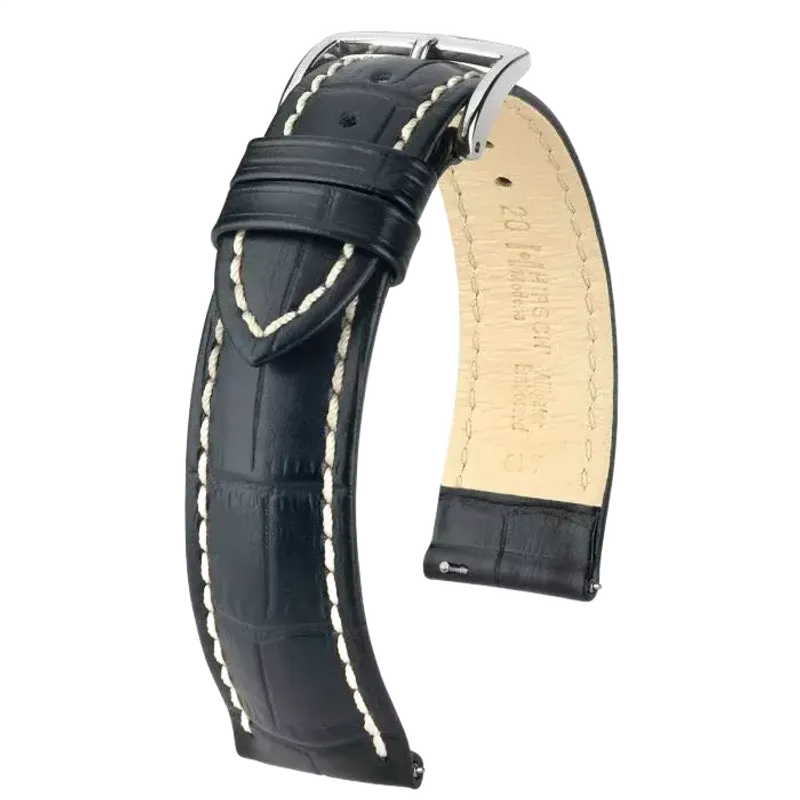 Hirsch Bracelet Modena Black L 10302850-2-18