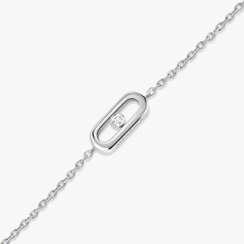 Messika Pulseira Messika Care(s) Ouro Branco com Diamantes PU.12074.WG