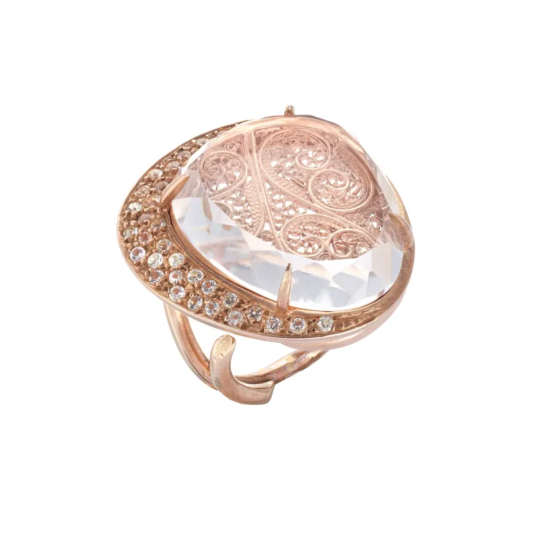 Marcolino Anel em Prata ANE13256CR