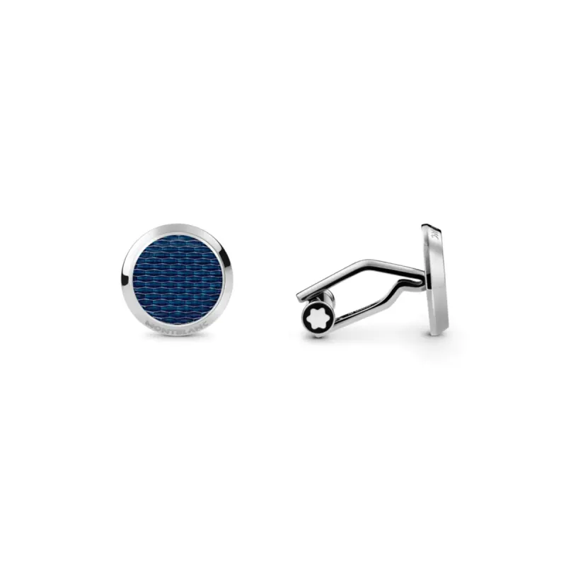 Montblanc Botões de Punho Glacier Steel 129492