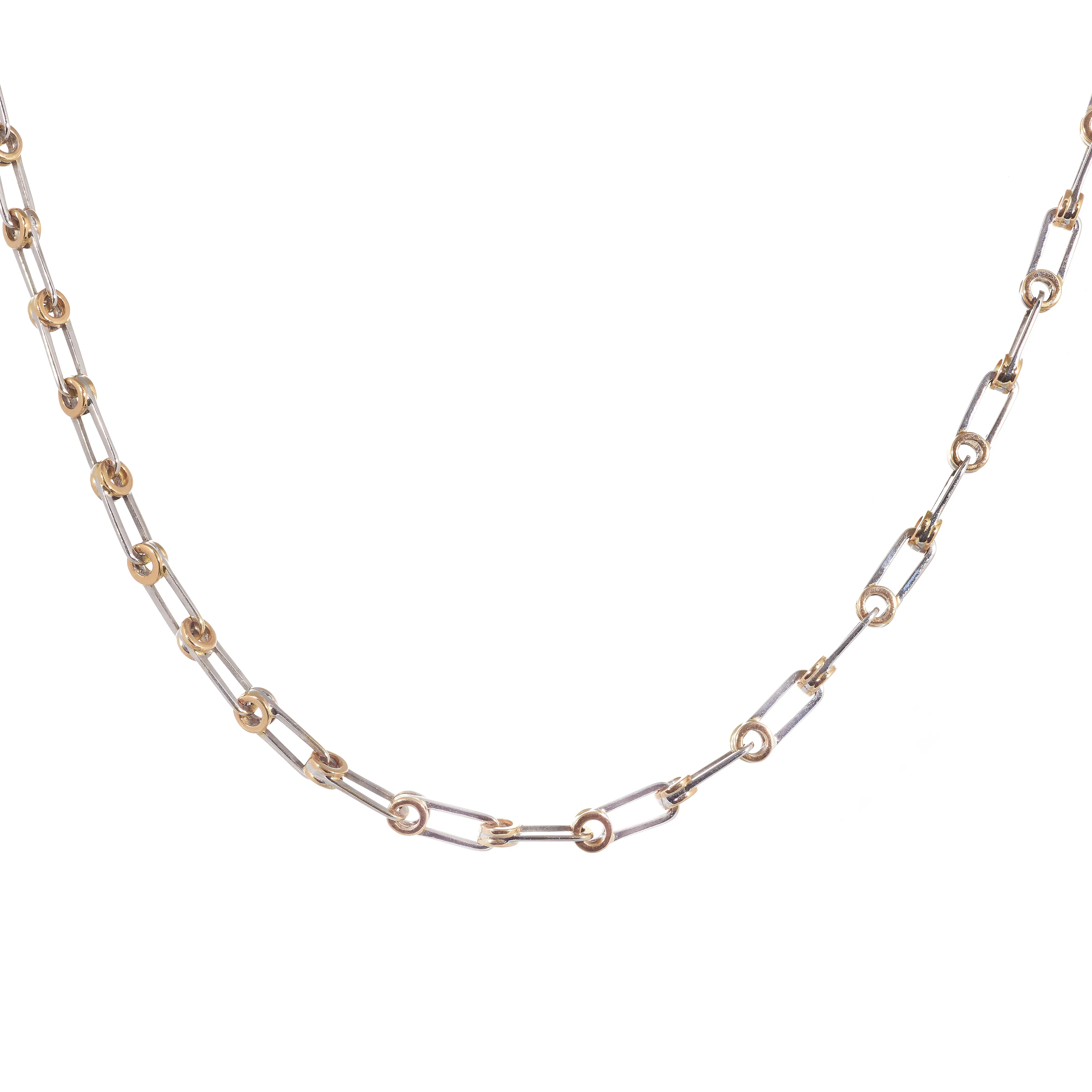 Imagem Colar Ouro Rosa e Ouro Branco