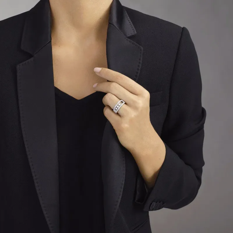 Messika Anel Move Ouro Branco com Diamantes MEK.02.AN.4703.WG.