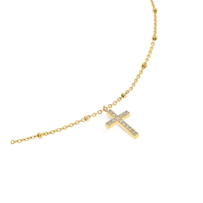 One Reflexions Crossed Necklace OJRN03G