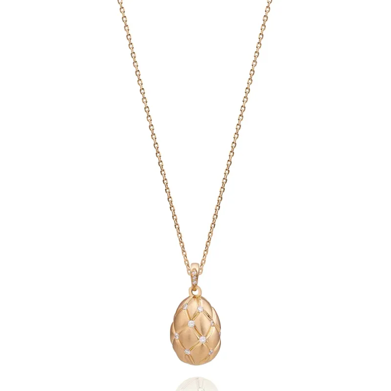 Aquaverdi Yellow Gold Egg Necklace CL.OVO2OA