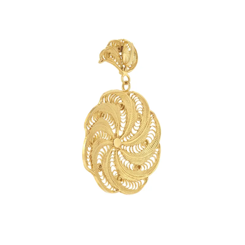 Marcolino Medalha Filigrana Ouro Amarelo 01MD-OA1425-065