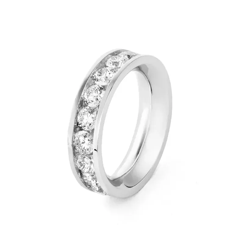 Marcolino Anel Ouro Branco com Diamantes R41A5100AUGVSBRC14