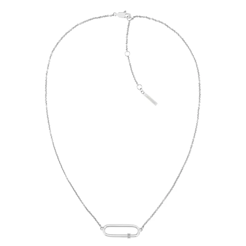 Calvin Klein Elongated Oval Necklace 35000185