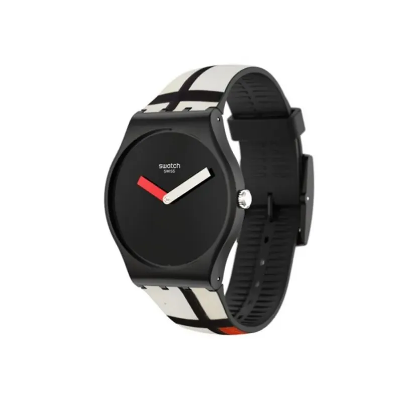 Swatch Red, blue and white, Piet Mondrian SUOZ344
