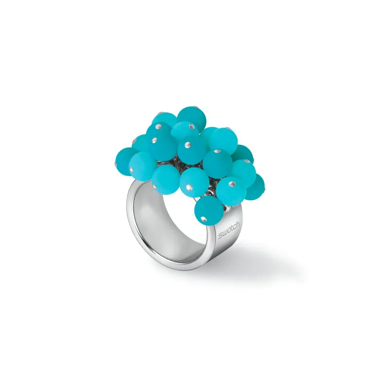 Swatch Anel Love Explosion Turquoise JRL003-7