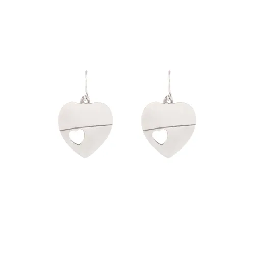 Image Silver Heart Earrings