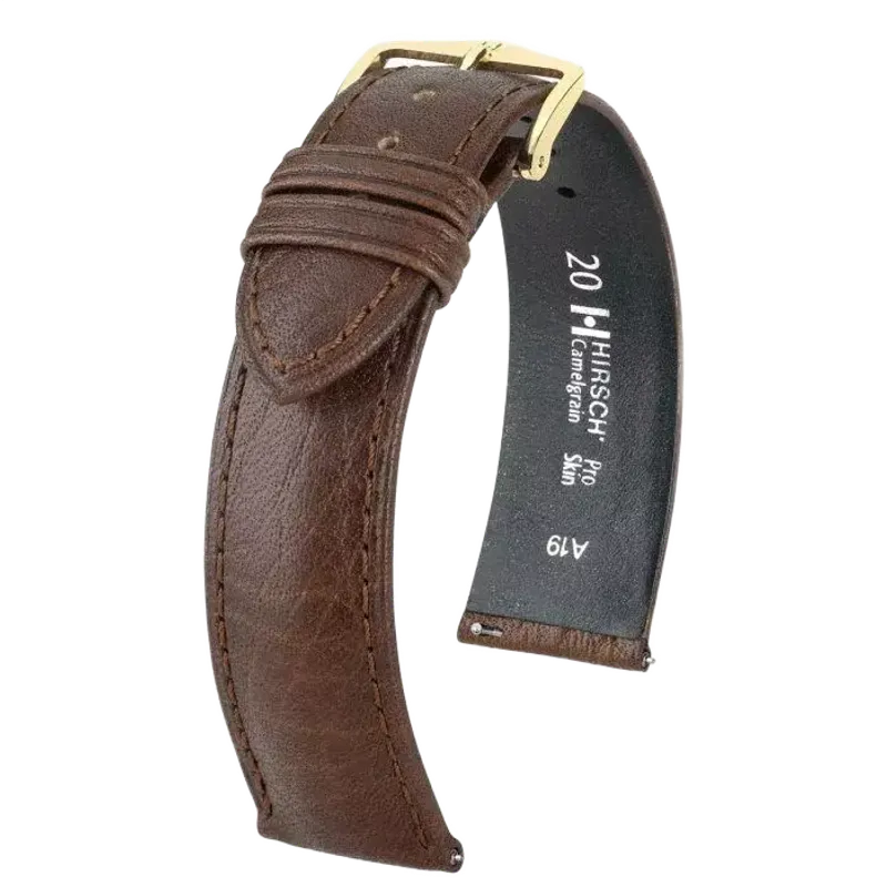 Hirsch Bracelet Camelgrain L 01009015-1-18