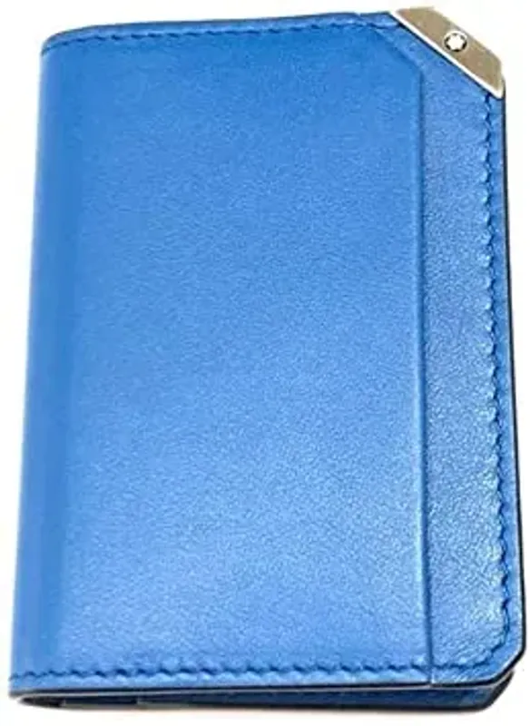 Montblanc Leather Urban Business Card Holder Cobalt 124100