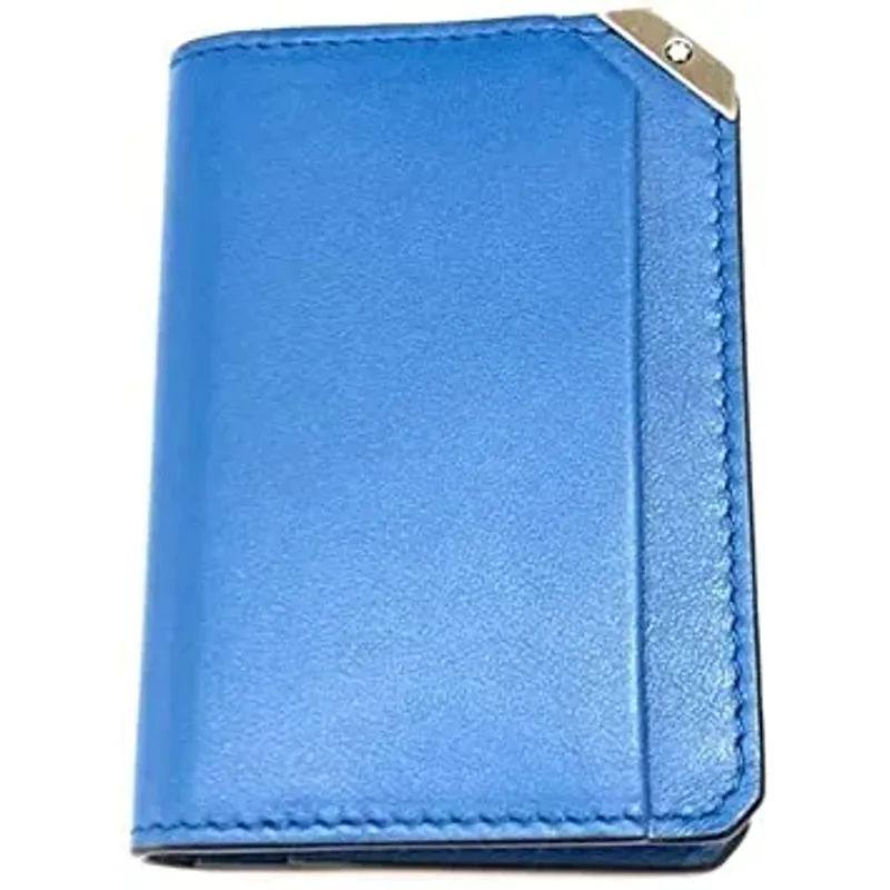 Montblanc Leather Urban Business Card Holder Cobalt 124100