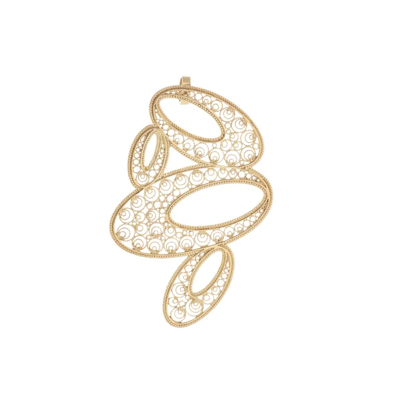 Marcolino Medalha Filigrana Prata 03MD-PB0006