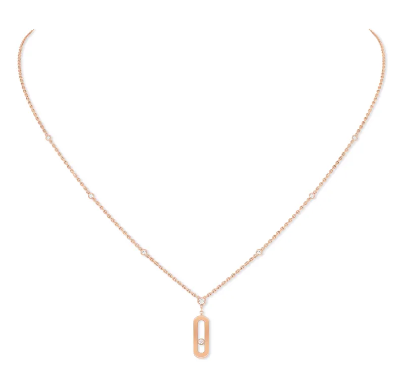 Messika Fio Move Uno ouro rosa com diamantes MEK.01.FI.10111.PG