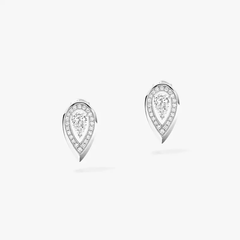 Messika Brincos de Diamante em Ouro Branco BR.12809.WG