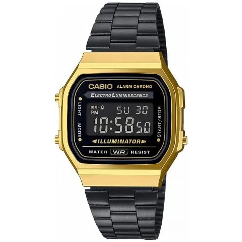Casio Vintage Vintage Black & Gold A168WEGB-1BEF