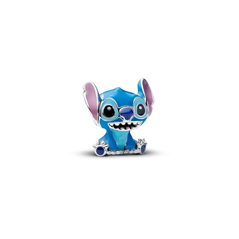 Pandora Disney Stitch sterling silver charm with purple, blue and bl 793815C01