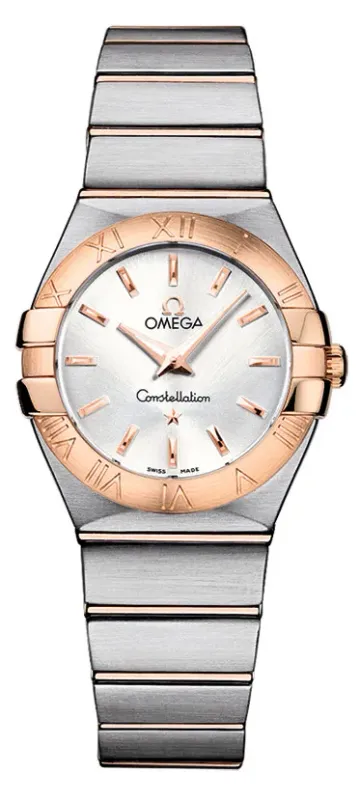 Omega OMEGA CONST LADY QUATZO AÇO/OURO ROSA 12320276002001