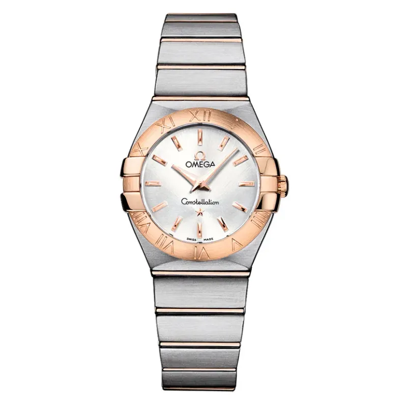 Omega OMEGA CONST LADY QUATZO AÇO/OURO ROSA 12320276002001