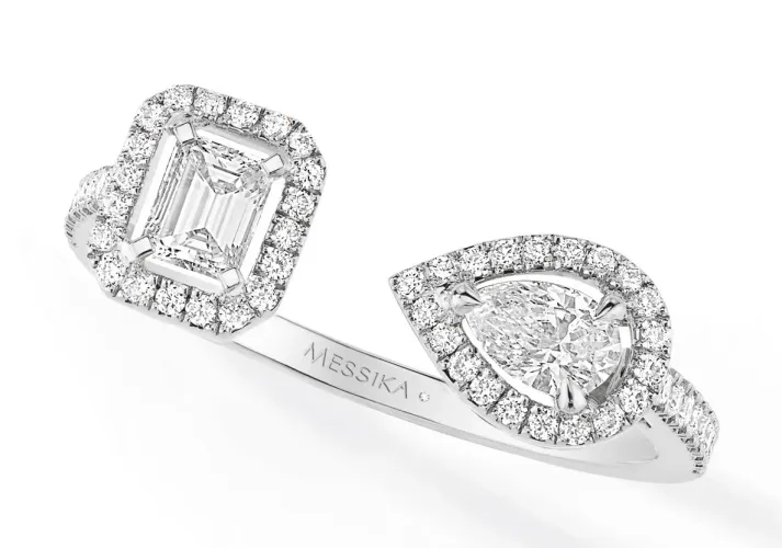 Imagem Anel My Twin ouro branco com diamantes