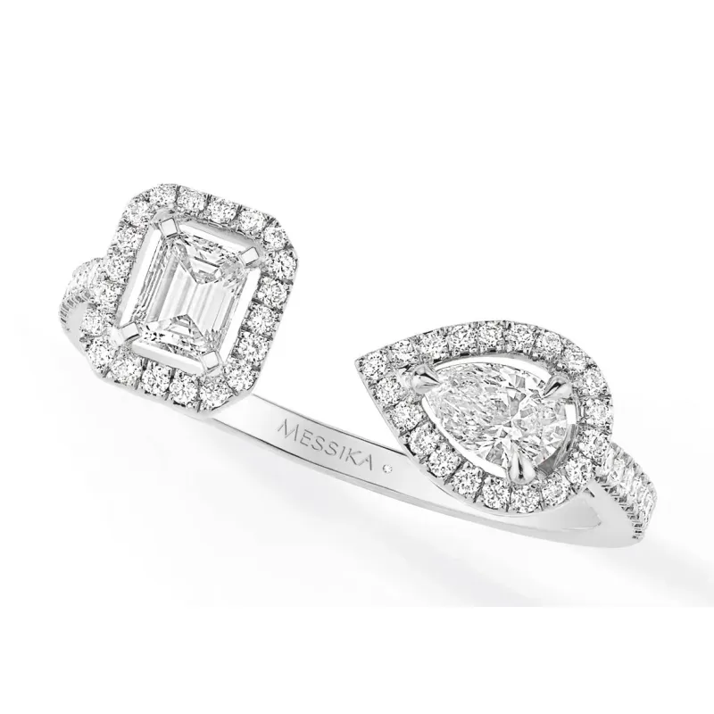 Messika Anel My Twin ouro branco com diamantes MEK28AN06471WG54
