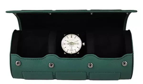 Image Nitro 3 Leather Green Watch Case for 3 Watches
