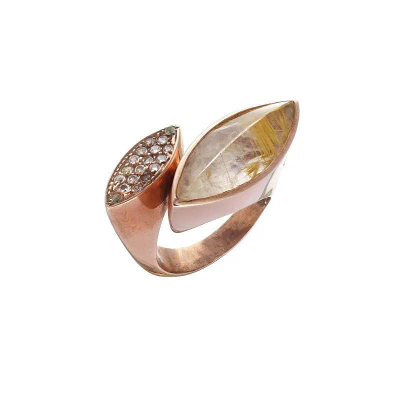 Marcolino Anel em Prata VGAN008RO-CR