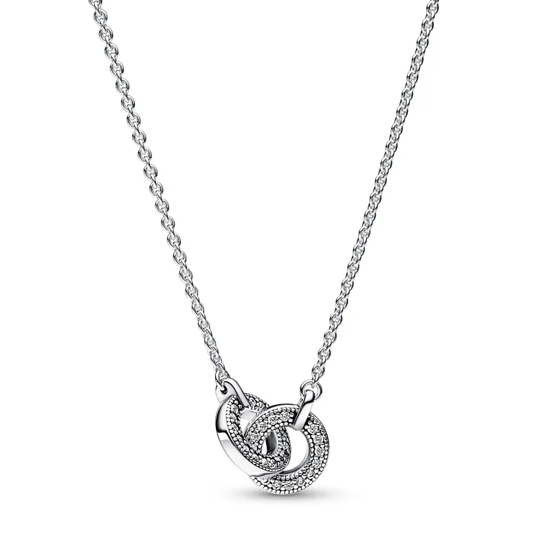 Pandora Logo intertwined circle sterling silver collier 392736C01-45