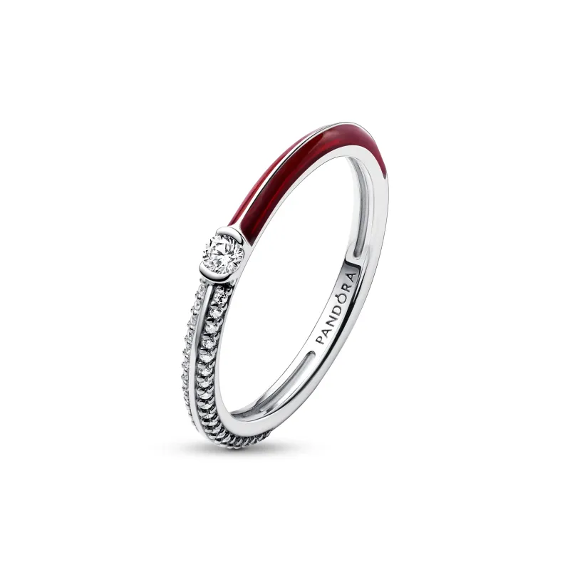 Pandora Anel Pavé Vermelho Pandora ME 192528C01-54
