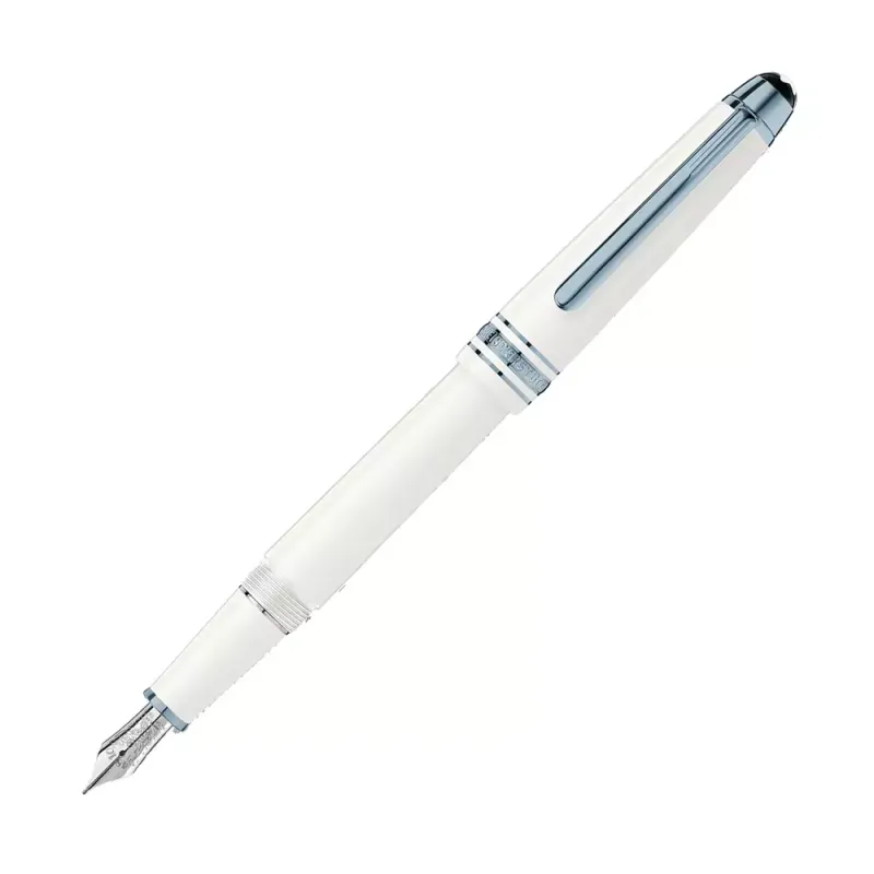 Montblanc Caneta Fountain 145 Meisterstuck M Glacier White 129399