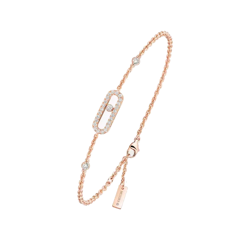 Messika Pink Gold Diamond Bracelet Move Uno MEK.01.PU.04706.PG