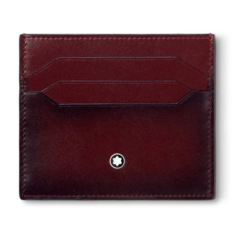 Montblanc Meisterstück Card Holder 6cc Sfumato Burgundy 131685