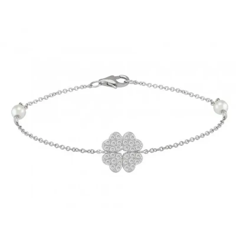 Unike Pulseira Classy Clover Pearls UK.PU.1204.0037