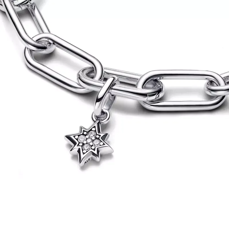 Pandora Star sterling silver mini dangle with clear cubic zirconia 793370C01