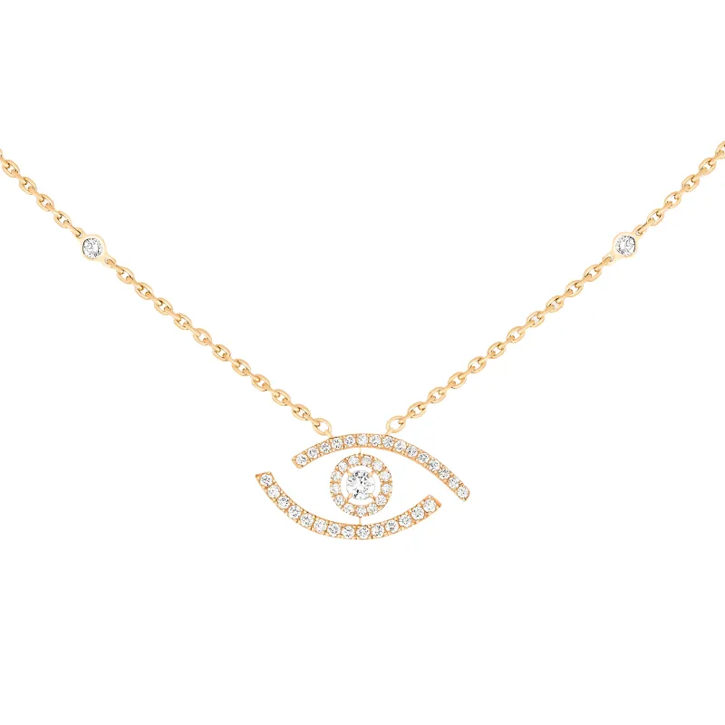Messika Fio Lucky Eye ouro amarelo com diamantes MEK.35.FI.07525.YG