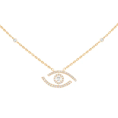 Fio Lucky Eye ouro amarelo com diamantes