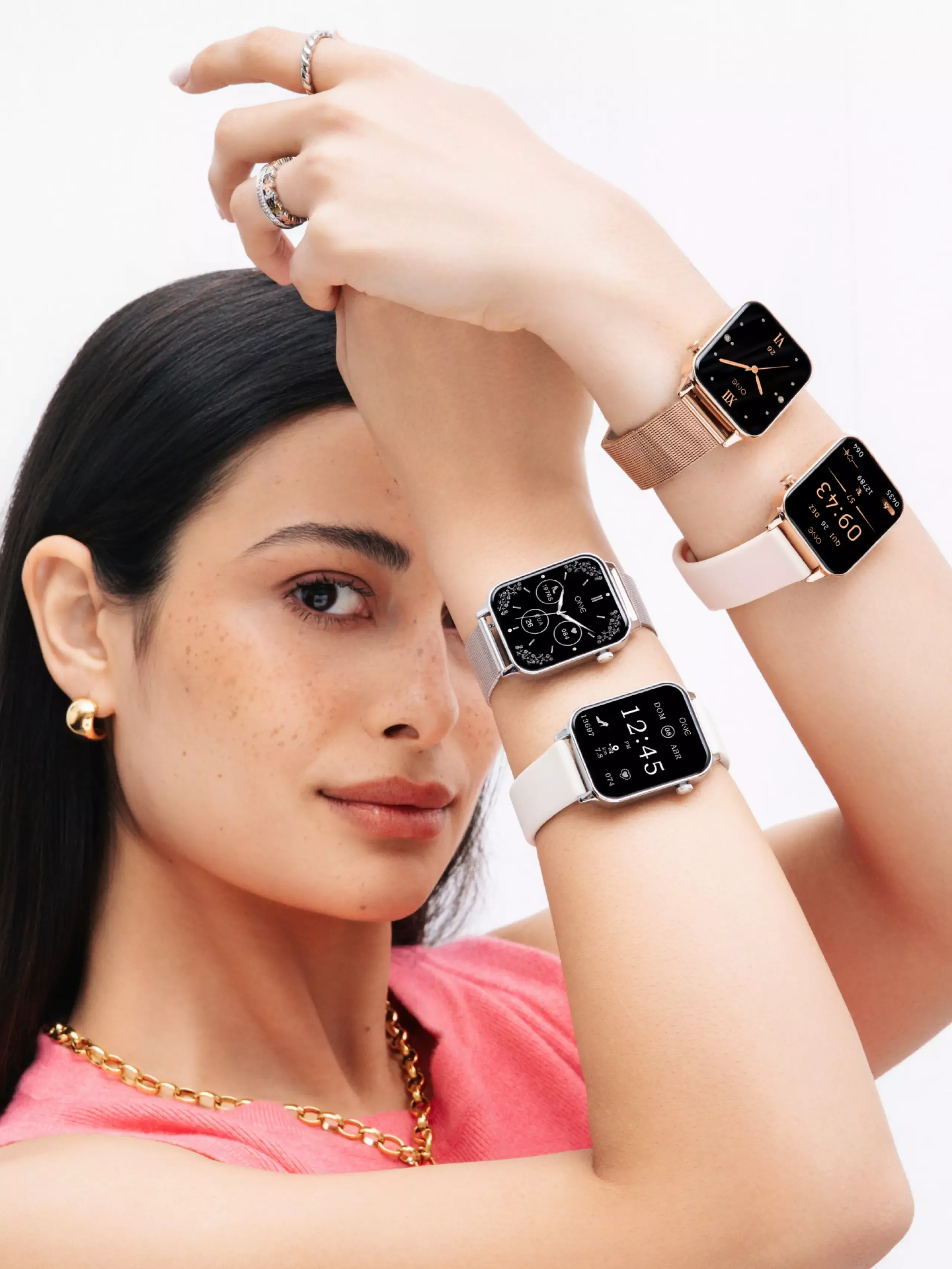 Imagem Smartwatch Frame Rosegold Silicone